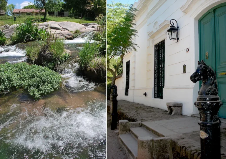 Casonas coloniales y calles adoquinadas en Villa del Totoral Cordoba